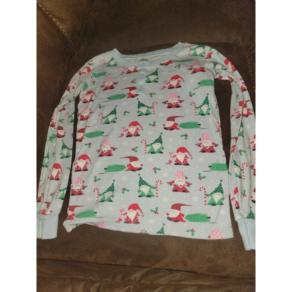 Gymboree gnome holiday Christmas pajamas size 10‎ sleep